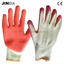 Guantes revestidos de látex de construcción (LS010)